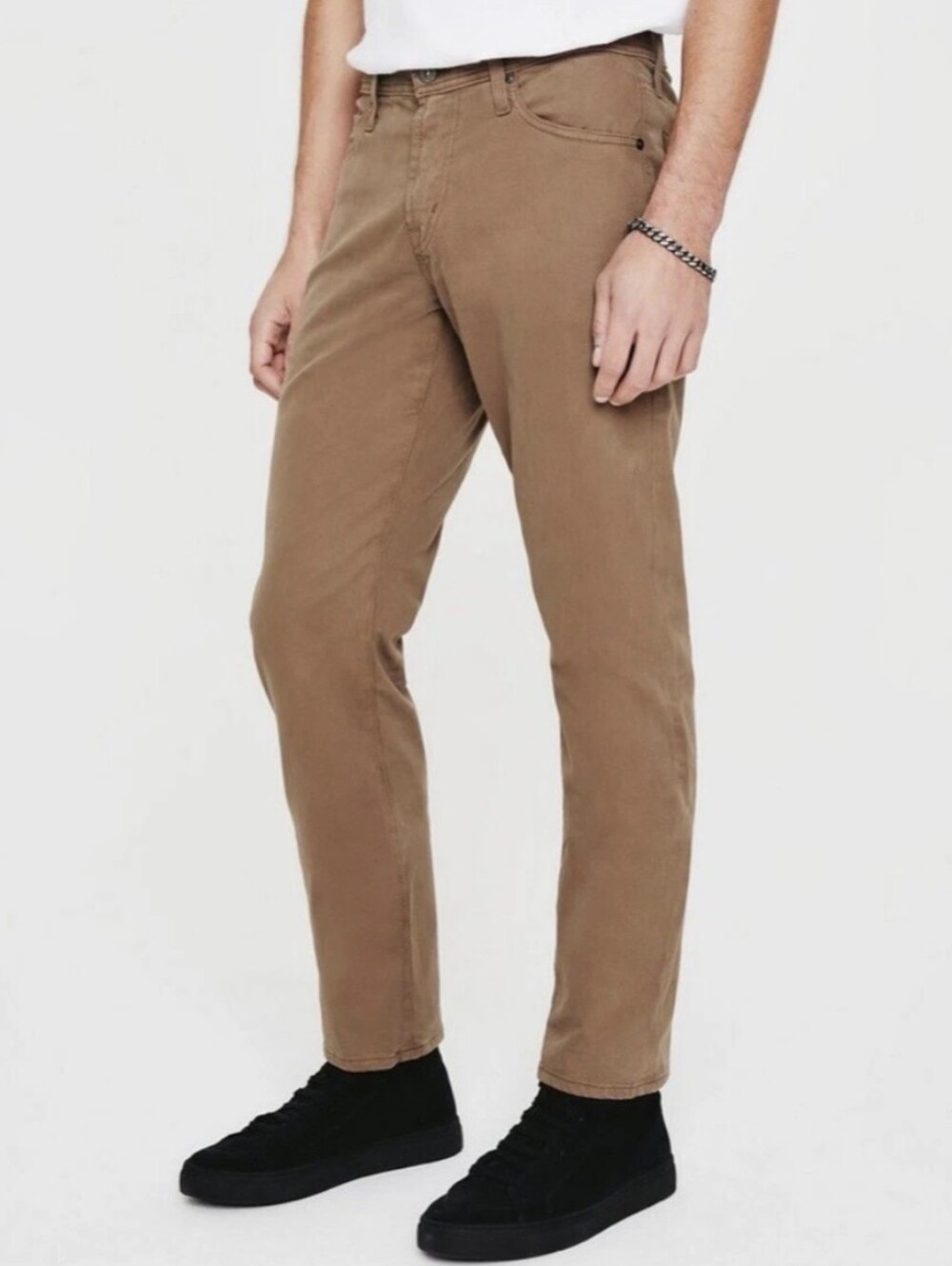 NWT AG Jeans The Graduate Tailored Leg Sueded Stretch Sateen Pants 30x32